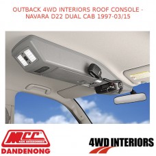 OUTBACK 4WD INTERIORS ROOF CONSOLE - NAVARA D22 DUAL CAB 1997-03/15